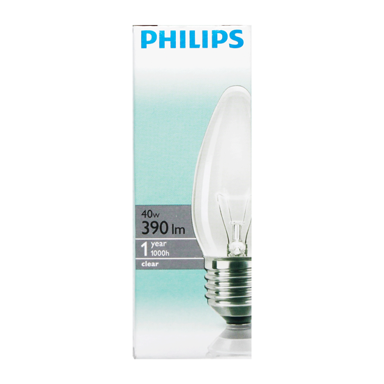 Лампочка Philips свеча  40w clear